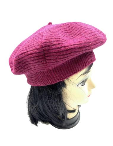 BOINAS VINO BURDEOS DE MUJER ACCESORIO CON ENCANTO FRANCES