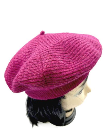 BOINAS VINO BURDEOS DE MUJER ACCESORIO CON ENCANTO FRANCES