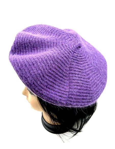 BOINAS MORADAS DE MUJER ACCESORIO CON ENCANTO FRANCES