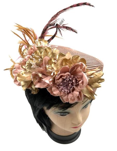 TOCADOS BODA ROSAS Y DORADOS ELEGANTISIMO TRABAJO ARTESANAL