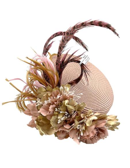 TOCADOS BODA ROSAS Y DORADOS ELEGANTISIMO TRABAJO ARTESANAL