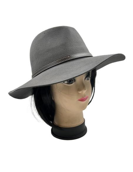 SOMBREROS MUJER GRISES ESTILO BOHEMIO MUY FAVORECEDOR