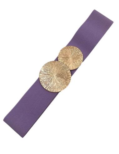 CINTURONES LILAS PARA MUJER CON ORIGINAL CIERRE EN DORADO