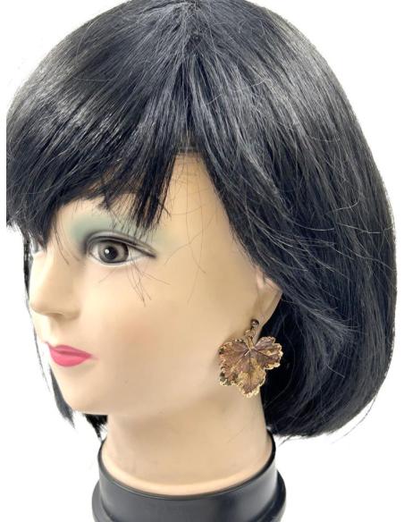 PENDIENTES ORIGINALES HOJAS NATURALES PRESERVADAS DE PARRA