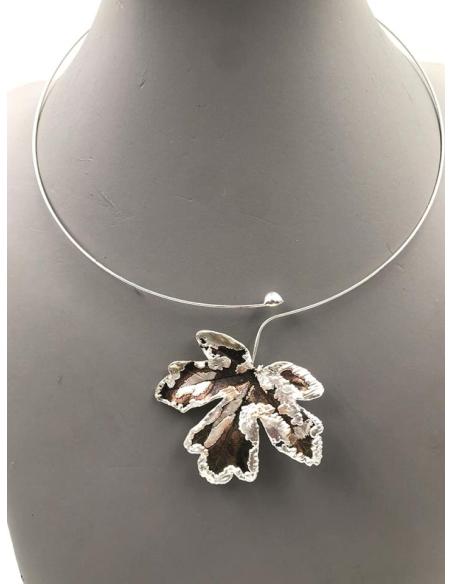 COLLARES MUJER JOYERIA ARTESANAL CON HOJAS NATURALES PRESERVADAS