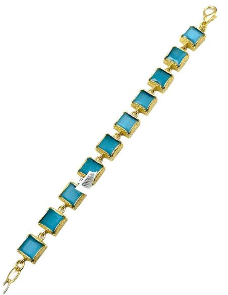 ELEGANTES PULSERAS TURQUESAS ELEGANTE DISEÑO DE PIEDRA