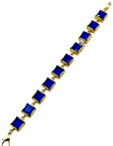 ELEGANTES PULSERAS AZULONAS ELEGANTE DISEÑO DE PIEDRA
