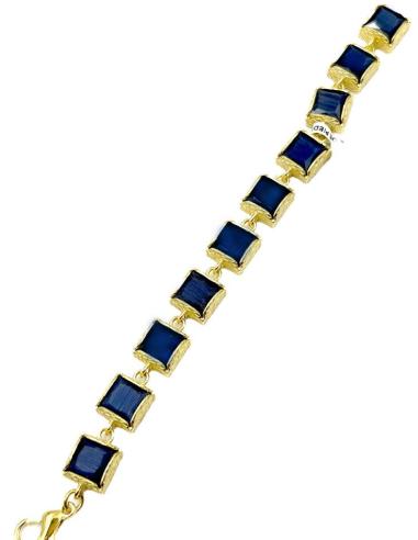 ELEGANTES PULSERAS MORADAS ELEGANTE DISEÑO DE PIEDRA