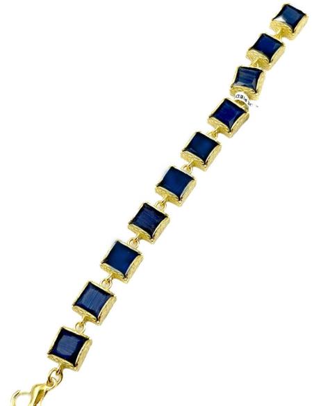 ELEGANTES PULSERAS MORADAS ELEGANTE DISEÑO DE PIEDRA