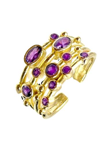 ANILLOS AMATISTA GRANDES ESPECIAL MADRINAS E INVITADAS DE BODA