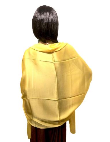 CHALES MUJER DE FIESTA AMARILLO MOSTAZA PARA BODAS Y EVENTOS