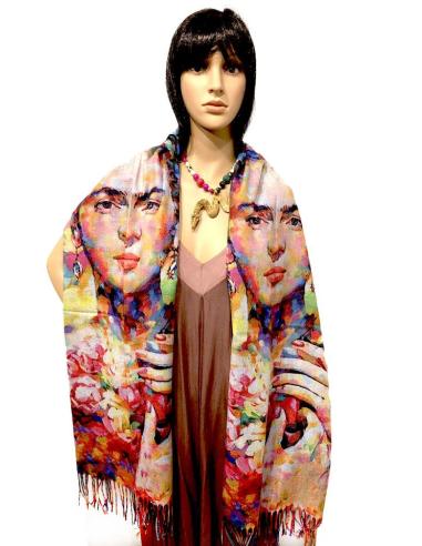 PAÑUELOS PARA MUJER INSPIRADOS EN FRIDA BUFANDA Y FULAR