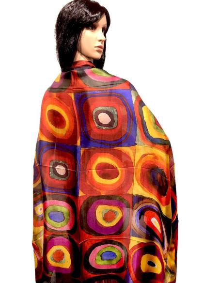 PAÑUELOS SEDA COLORIDOS Y ELEGANTES INSPIRADOS EN PINTURAS