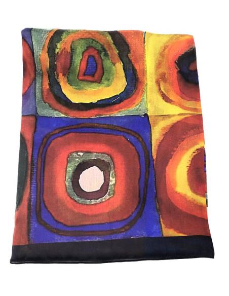 PAÑUELOS SEDA COLORIDOS Y ELEGANTES INSPIRADOS EN PINTURAS