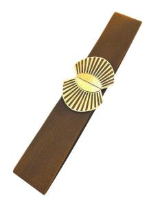 CINTURONES MARRONES DE FIESTA CON BONITA DECORACION