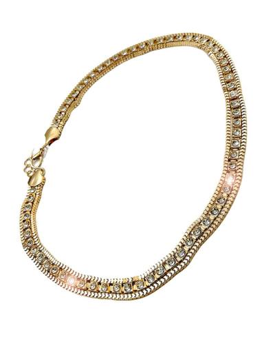 CINTURONES FIESTA DORADOS DE CADENA Y CRISTAL BRILLO PARA BODAS DE NOCHE
