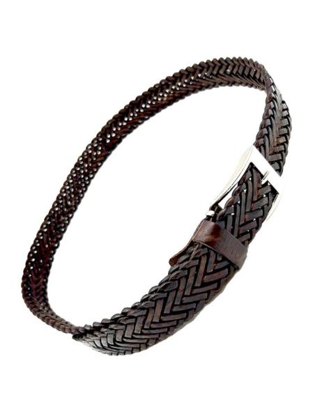 CINTURONES PIEL HOMBRE MUJER UNISEX MARRONES ESTRECHOS