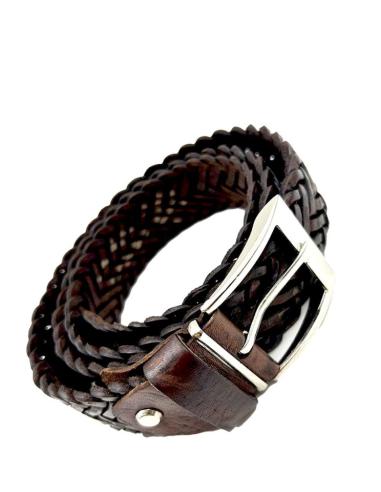 CINTURONES PIEL HOMBRE MUJER UNISEX MARRONES ESTRECHOS