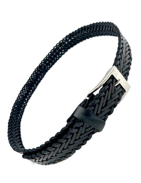 CINTURONES PIEL HOMBRE MUJER UNISEX NEGROS Y ESTRECHOS