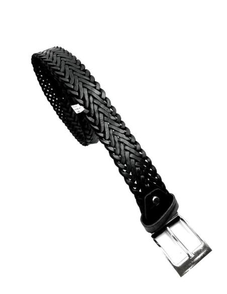 CINTURONES PIEL HOMBRE MUJER UNISEX NEGROS Y ESTRECHOS