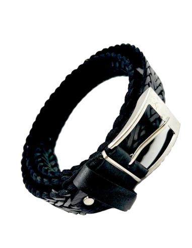 CINTURONES PIEL HOMBRE MUJER UNISEX NEGROS Y ESTRECHOS