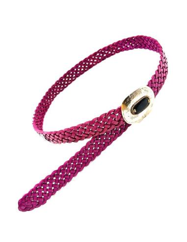 CINTURONES PIEL FUCSIAS MUJER Y HOMBRE UNISEX ESTRECHOS PARA PANTALONES