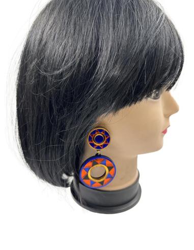 PENDIENTES ORIGINALES EN METRACILATO SOL AFRICANO, EL JARDIN DEL DESEO