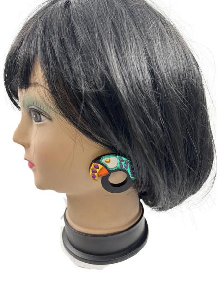 PENDIENTES  ORIGINALES Y DIFERENTES PARA MUJER EN MADRID,  DISEÑO LORO.