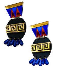 PENDIENTES PARA MUJER DE DISEÑO, ANFORA EGIPCIA, PENDIENTES DE DISEÑO EL JARDIN DEL DESEO