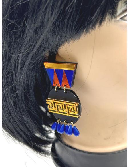 PENDIENTES PARA MUJER DE DISEÑO, ANFORA EGIPCIA, PENDIENTES DE DISEÑO EL JARDIN DEL DESEO