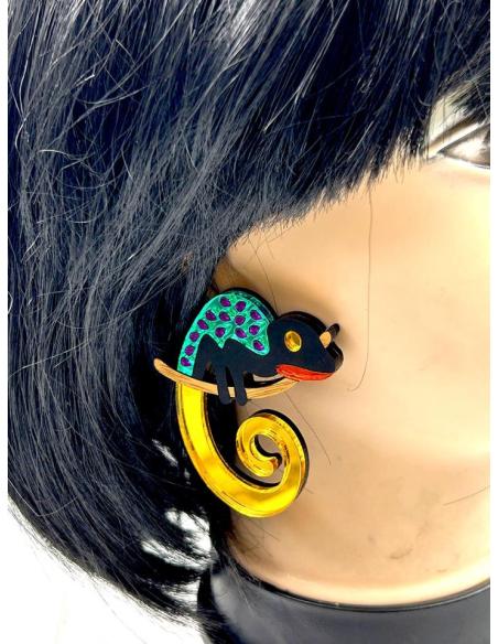 PENDIENTES DE DISEÑO EN MADRID, MODELO CAMALEON, LA MEJOR TIENDA DE PENDIENTES EN MADRID.