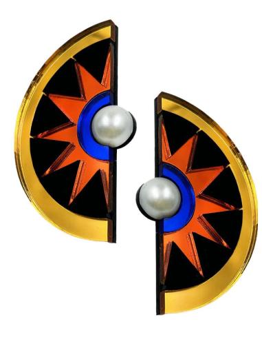 PENDIENTES ORIGINALES DE MUJER, DISEÑO EGIPCIO RÁ
