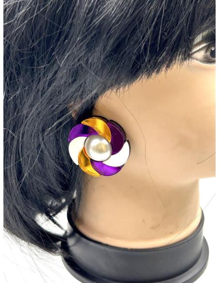 PENDIENTES VINTAGE DE ROSETON EL JARDIN DEL DESEO