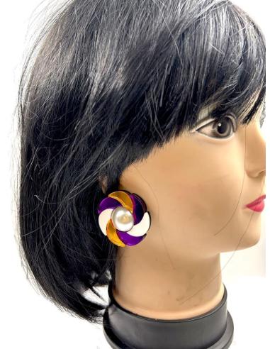 PENDIENTES VINTAGE DE ROSETON EL JARDIN DEL DESEO