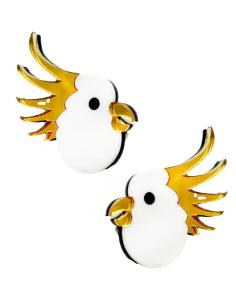 PENDIENTES ALEGRES Y ORIGINALES DE CACATUA, EL JARDIN DEL DESEO 2