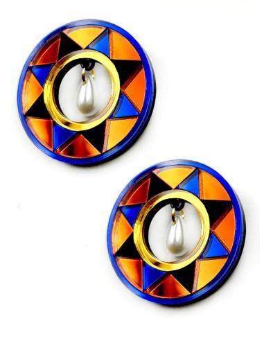 REGALAR PENDIENTES ORIGINALES, EN MADRID, MODELO: SOL DE AFRICA