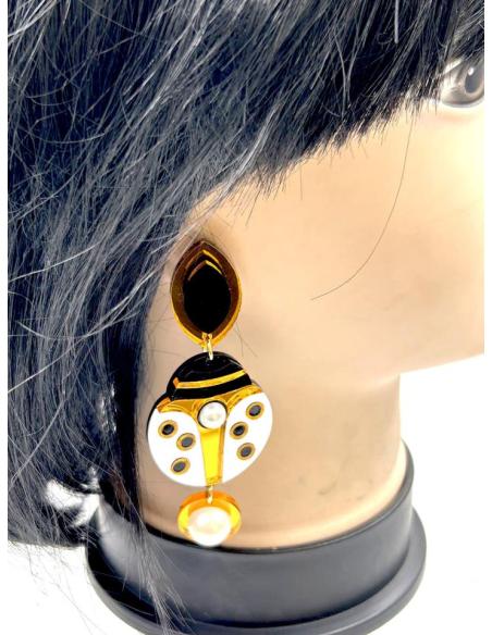 PENDIENTES LARGOS MUJER DE DISEÑO, MODELO MARIQUITA