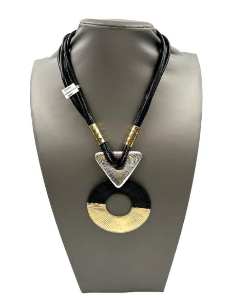 COLLARES DORADOS PLATEADOS Y NEGROS ORIGINALES PARA LOOK DE DIA