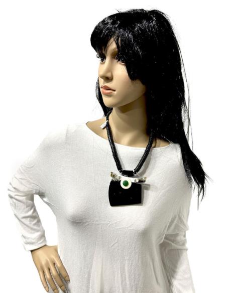 COLLARES MUJER CORTOS NEGROS PARA LUCIR TU LOOK DE DIA