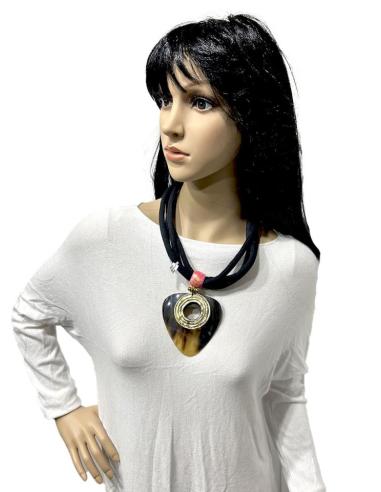 COLLARES MUJER NEGROS CORTOS ORIGINALES DE ESTILO ETNICOS