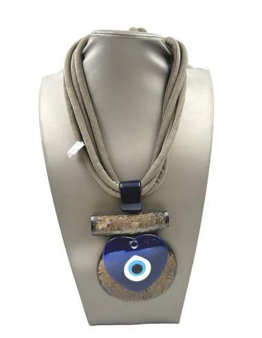COLLARES MUJER ESTILO TRIBAL CON COLGANTE OJO DE LA SUERTE