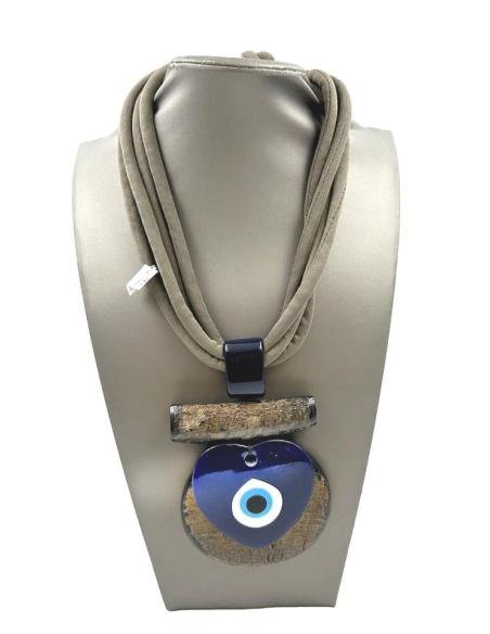 COLLARES MUJER ESTILO TRIBAL CON COLGANTE OJO DE LA SUERTE
