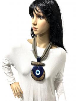 COLLARES MUJER ESTILO TRIBAL CON COLGANTE OJO DE LA SUERTE 2
