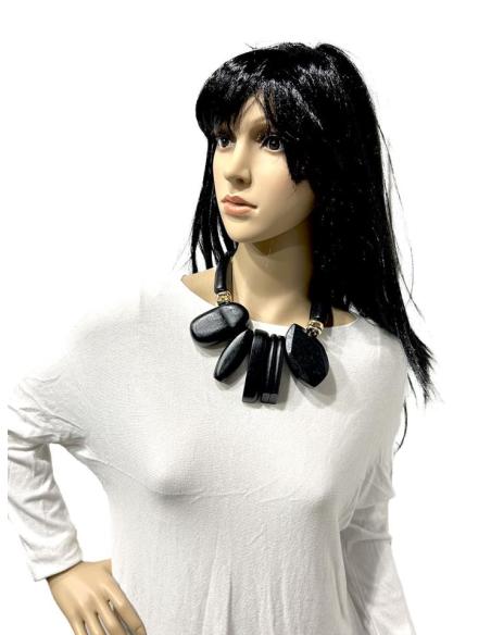 COLLARES BLANCOS DE MUJER CON MEDALLON ORIGINAL ASTA