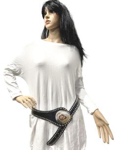 CINTURONES PIEL CUERO ESTILO BOHO PARA CADERA Y CINTURA 2