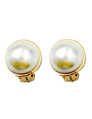PENDIENTES DE PERLAS CON CLIP ESTILO CLASICO ELEGANCIA ATEMPORAL