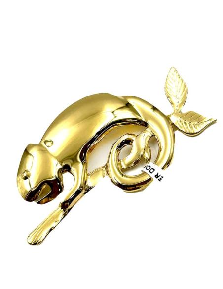 BROCHES MUJER DORADOS DE CAMALEON PARA ANIMAR SUS PRENDAS