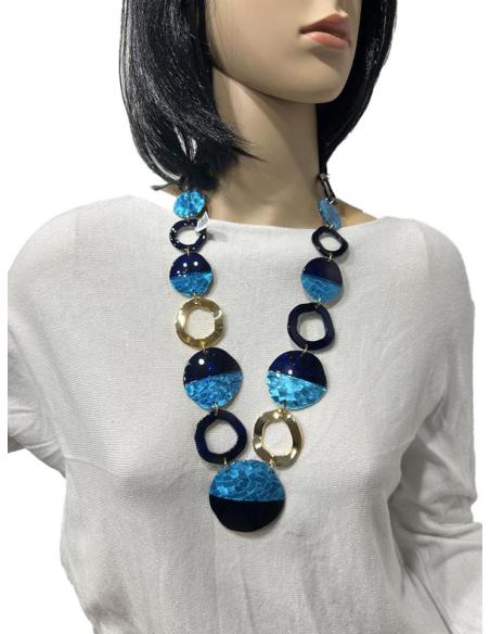 COLLARES DE MODA AZULES LARGOS IDEAL FONDO DE ARMARIO