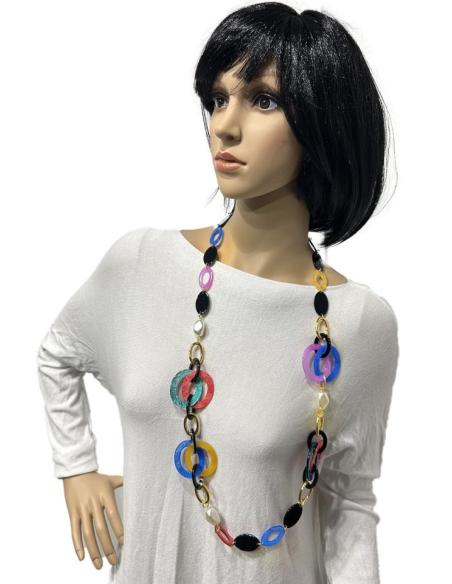 COLLARES DE BISUTERIA EN COLORES ALEGRES QUE TE PONDRAS CON TODO