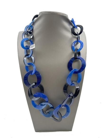 COLLARES AZULONES CON ESLABONES GRANDES PARA LOOK DE DIA